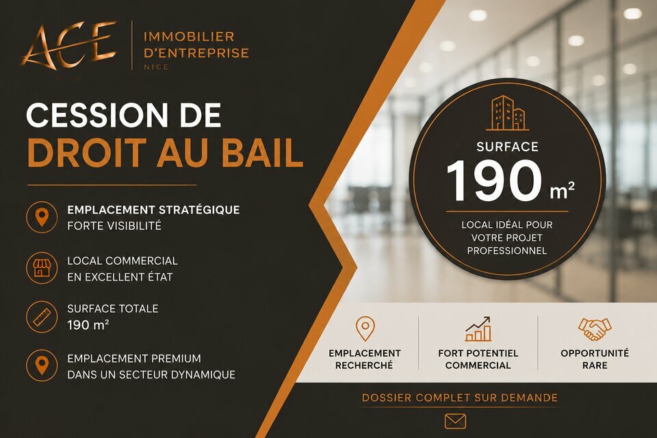 LOCAL COMMERCIAL &agrave; Céder